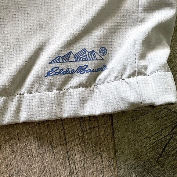 NWOT! Big Boys Eddie Bauer Grey and Blue Swim Trunks. Size Medium 8/10. - Picture 3 of 5